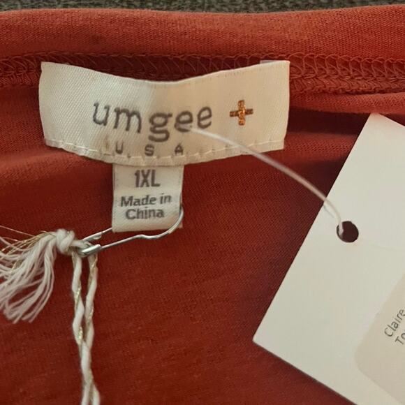 Umgee Claire Balloon Sleeve Tunic Top 3/4 Sleeve NEW WITH TAGS Boho - Picture 6 of 11